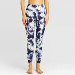 JoyLab High Rise 7/8 Blue Tie Dye Activewear Sporty Toga Gym Leggings size XS